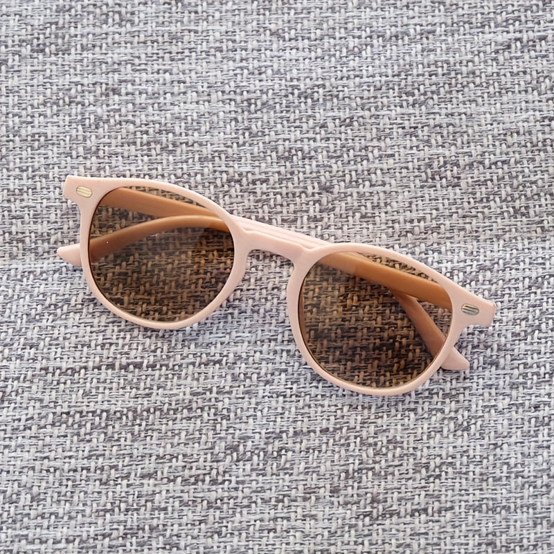 Y2K Round Frame Vintage Sunglasses for Holiday Party