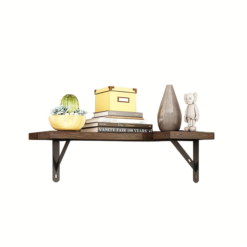 Wooden Wall Corner Shelves Storage Display Stand Home Office Decor