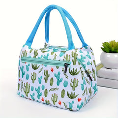 Cartoon Tote Bag Insulated Lunch Bag Aluminum Foil Zipper Thickened Oxford Cloth