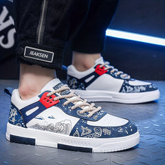 Men's Graphic Print Non Slip Skate Shoes