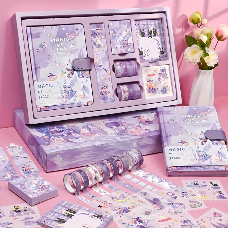 Girl Heart Notebook Sticker Tape Decoration Set