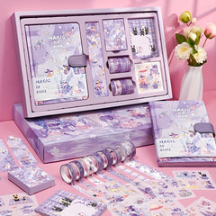 Girl Heart Notebook Sticker Tape Decoration Set