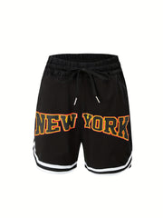 Boys Gym Workout Number Print Shorts Quick Dry Lightweight Athletic