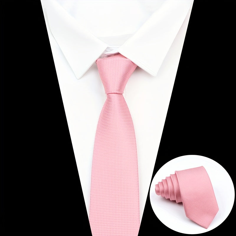 Solid Color Formal Necktie For Men - Party Tie