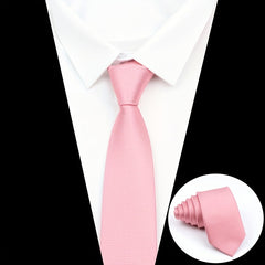 Solid Color Formal Necktie For Men - Party Tie