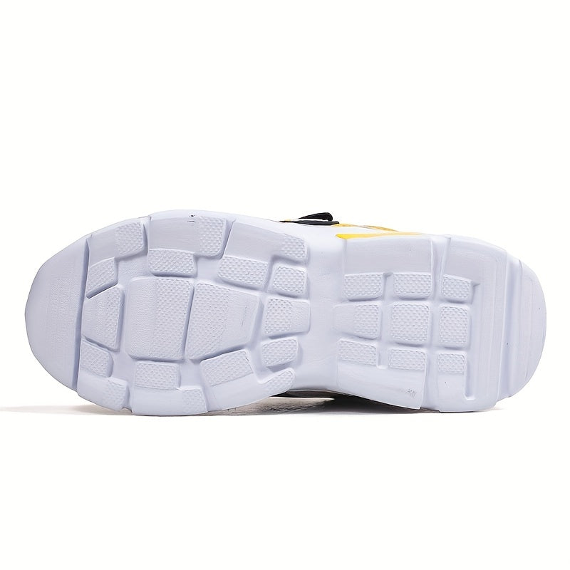 Boy's Hook And Loop Fastener Running Shoes