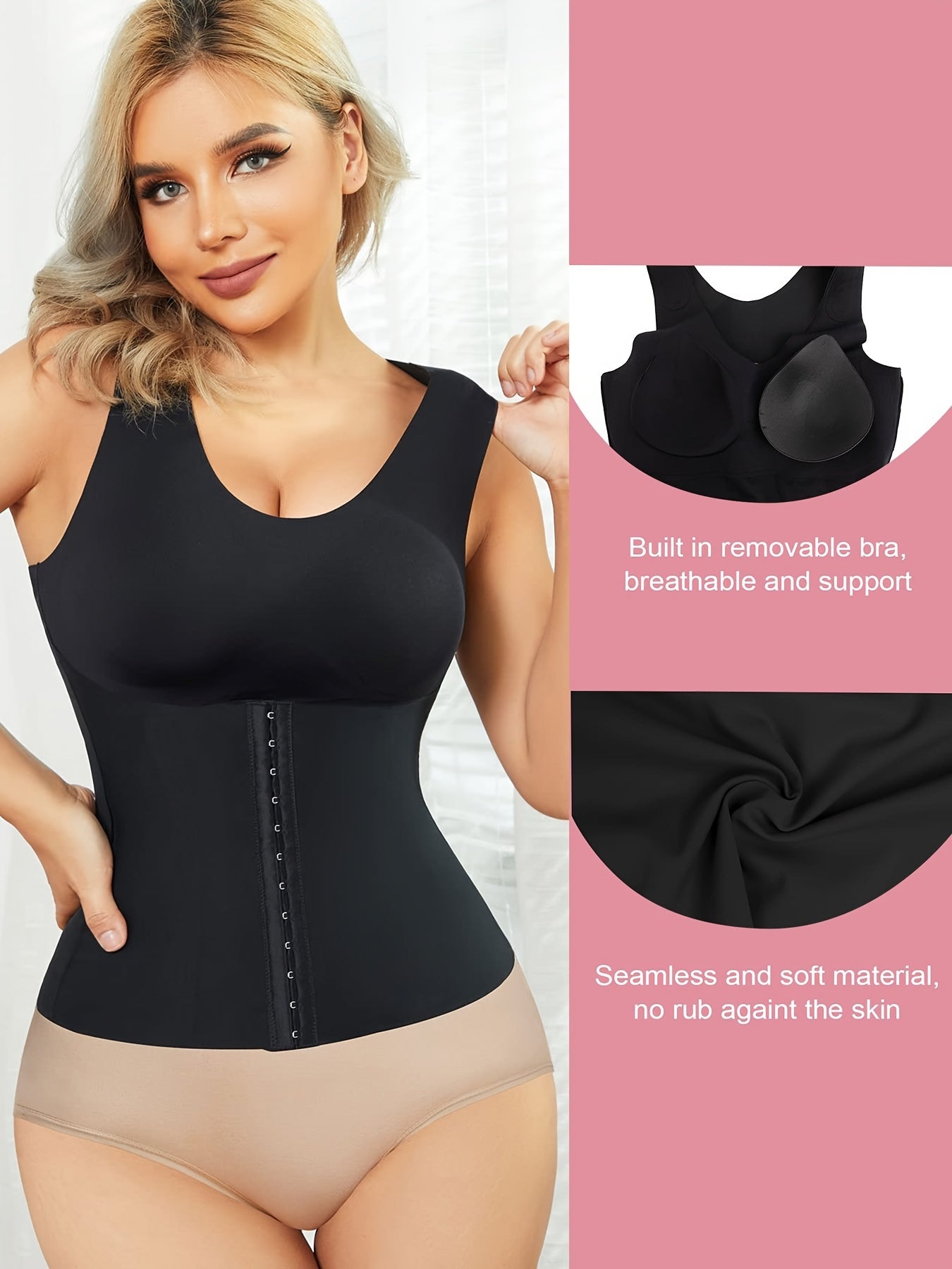 Seamless Tummy Control Tank Top Slimmer Underwear Shapewear