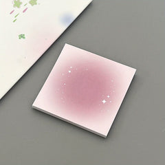 100pcs Gradient Sticky Note Book Colorful Square Sticky Note Material Paper