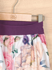 Autumn Vintage Flower Print Set Long Sleeve Sweatshirt Pants For Baby Girls
