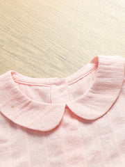 Baby Girls Plain Short Sleeve Dress for Summer
