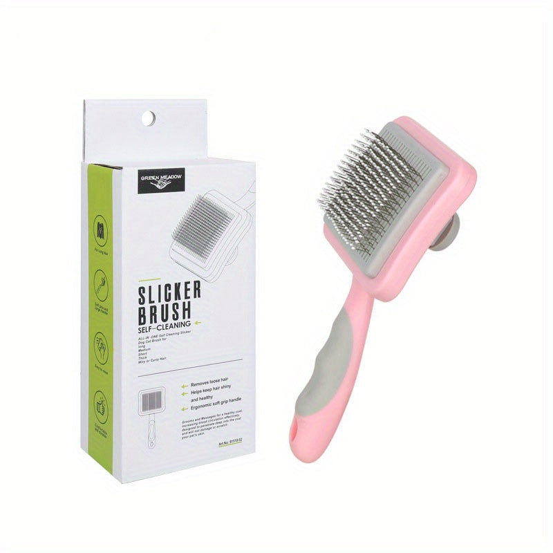 Self Cleaning Pet Comb for Cat Dog Grooming