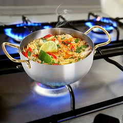Stainless Steel Ramen Cooking Pot Pasta Stockpot with Double Handle
