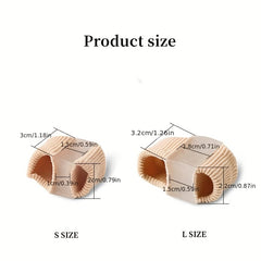 Silicone Forefoot Pad Toe Separator Double Hole Sleeve Toe Orthotics