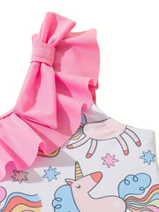 Toddler Girls Unicorn 1pc Swimsuit Bathing Suit Summer Clothes