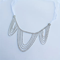 Rhinestone Shoulder Chain With Long Tassel for Wedding Party