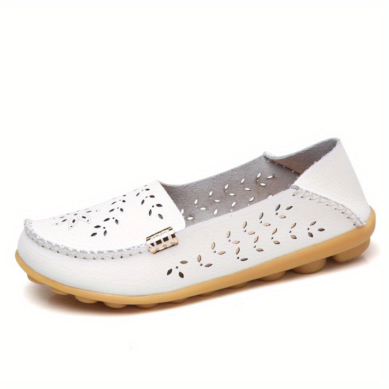 Women's Hollow Out Closed Toe Slip On Shoes