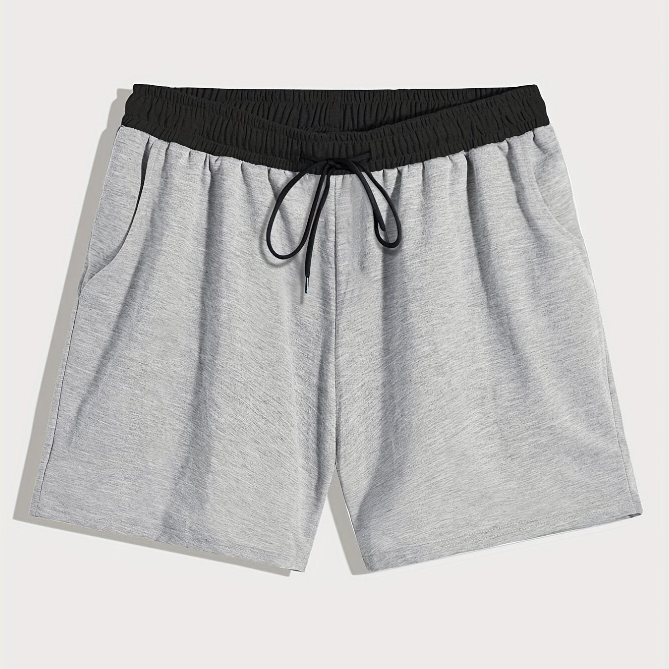 Solid Men's Shorts Summer Drawstring Casual Outdoor Sports Loose Shorts