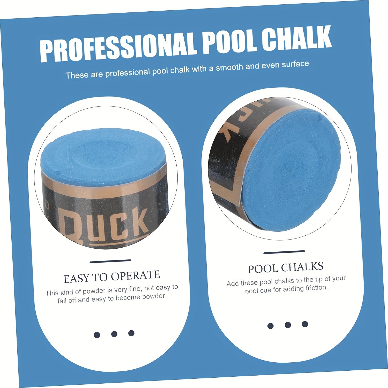 2pcs Billiard Chalk Billiard Cue Supplies
