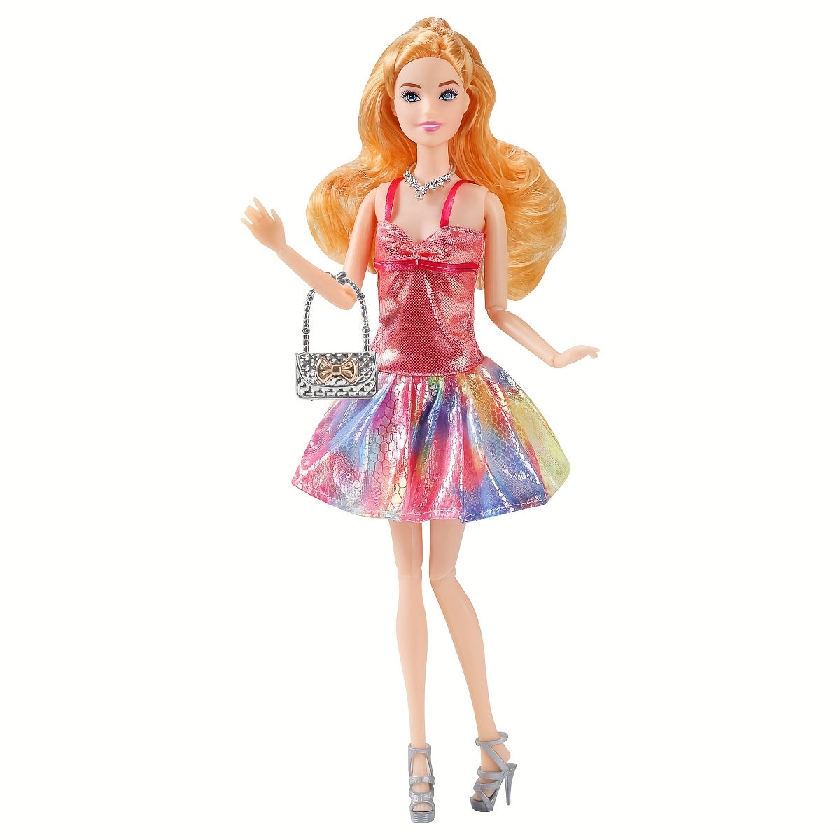 5" Girl Doll with Sweet Dress Necklace Bag Shoes - 9 Styles