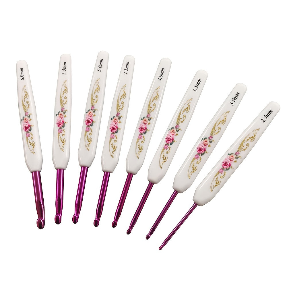 8pcs Crochet Hooks Yarn Needles Set For Home