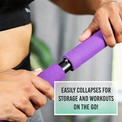 Pilates Bar with Tension Ropes for Full Body Fitness