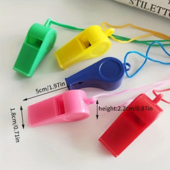 5 Football Whistles Kids Party Toy Referee Whistle