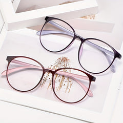 Round Anti-Fatigue Reading Glasses Light Blocking Computer Presbyopic