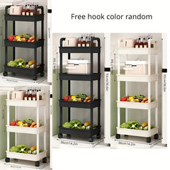 Multifunctional Floor Layer Small Storage Strolley Kitchen