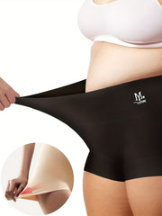 4 Pack Plus Size Panties Set Women's Plus Wide Waistband