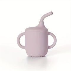 Baby Silicone Straw Cup 180ml Drop Proof Leak-proof Children's Learning Cup