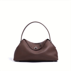 Spring Women's Leather Messenger Bag in Pink Violet