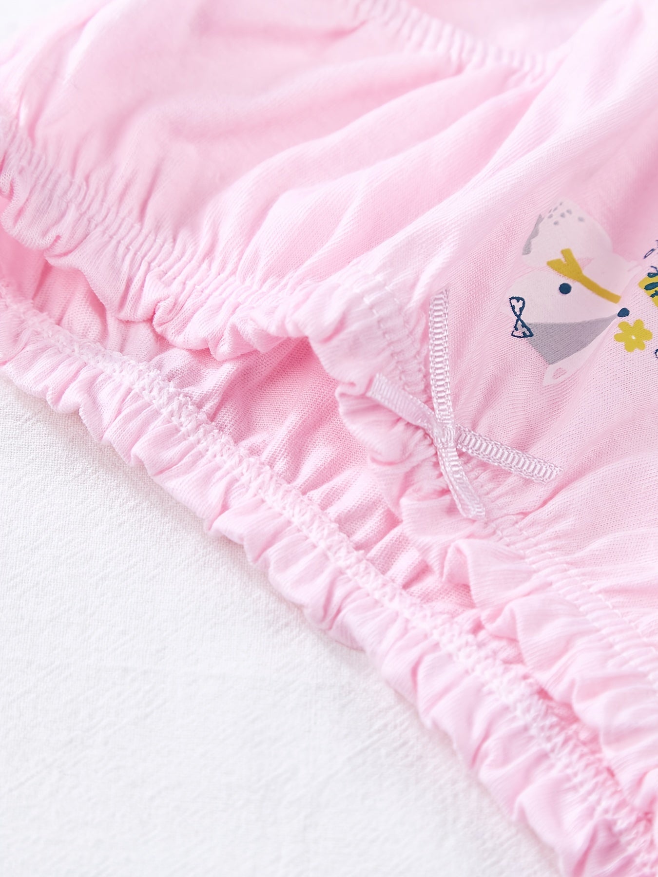 Girls Mini Cartoon Animal Graphic Shortie Brief Soft Cotton Underwear