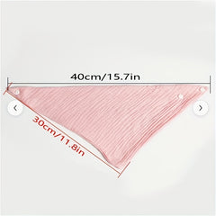 Baby Soft Triangle Towel Scarf Hand Washcloth 40x30x30cm