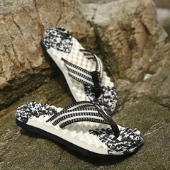 Men's Camo Massage Flip Flops Non Slip Thong Sandals