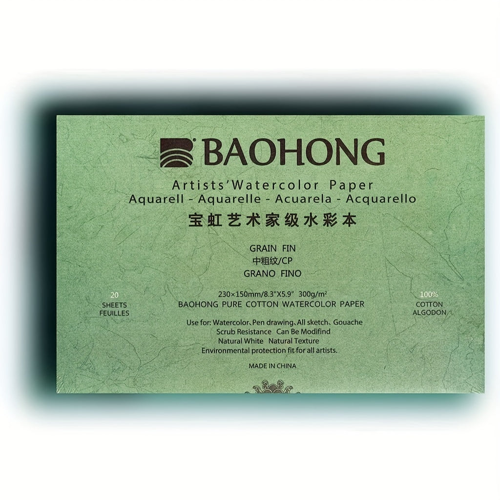 Watercolor Block 100% Cotton 140LB 20 Sheets