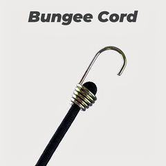 15pcs 25.4cm Mini Bungee Cords with Steel Hooks for Tarp Covers