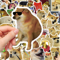 50pcs Funny God Annoys Dogs Waterproof Stickers DIY Materials