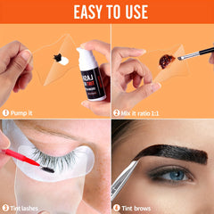 Eyelash & Eyebrow Coloring Kit - Professional Salon Effect
