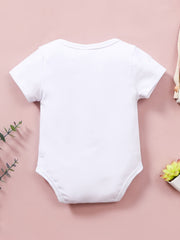 Cotton Car Graphic Short Sleeve Romper for Baby