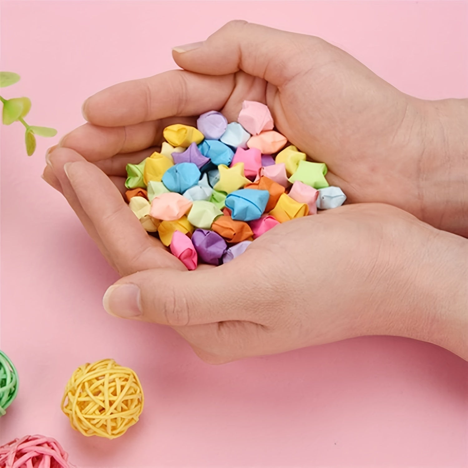 DIY Origami Star Paper Strips Crafting Kit - Make Your Own Lucky Stars
