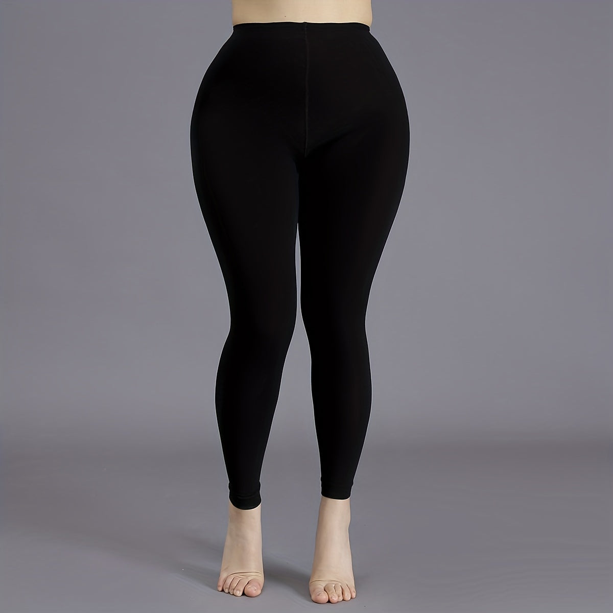 4 Pairs Plus Size Basic Stockings Elastic Ultra soft Tights Set