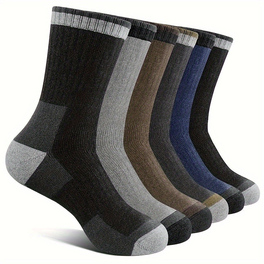 Men's Mid Crew Sport Socks - Sweat Absorbing Breathable Socks
