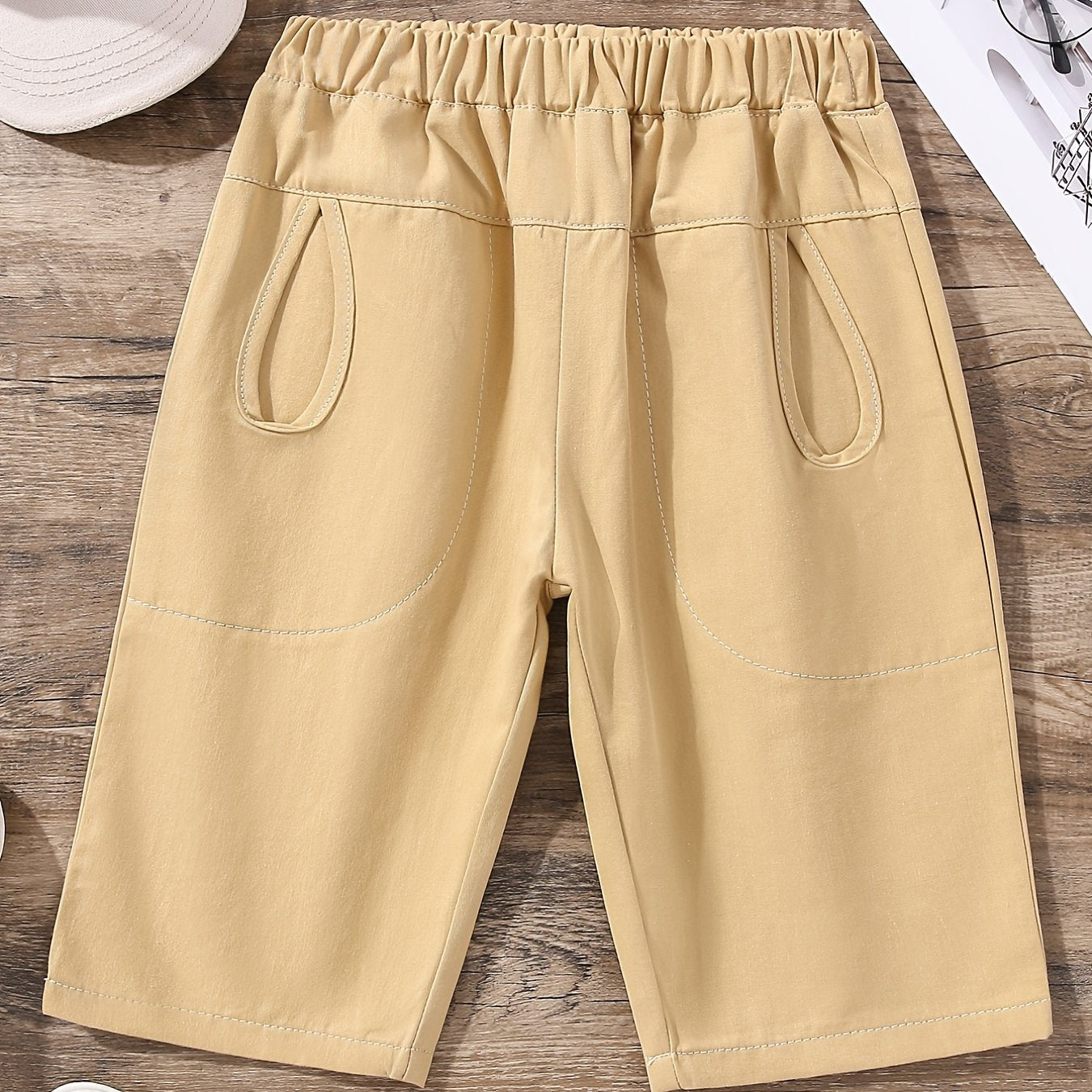Boys Casual Thin Cotton Elastic Waist Shorts Kids Summer Clothes