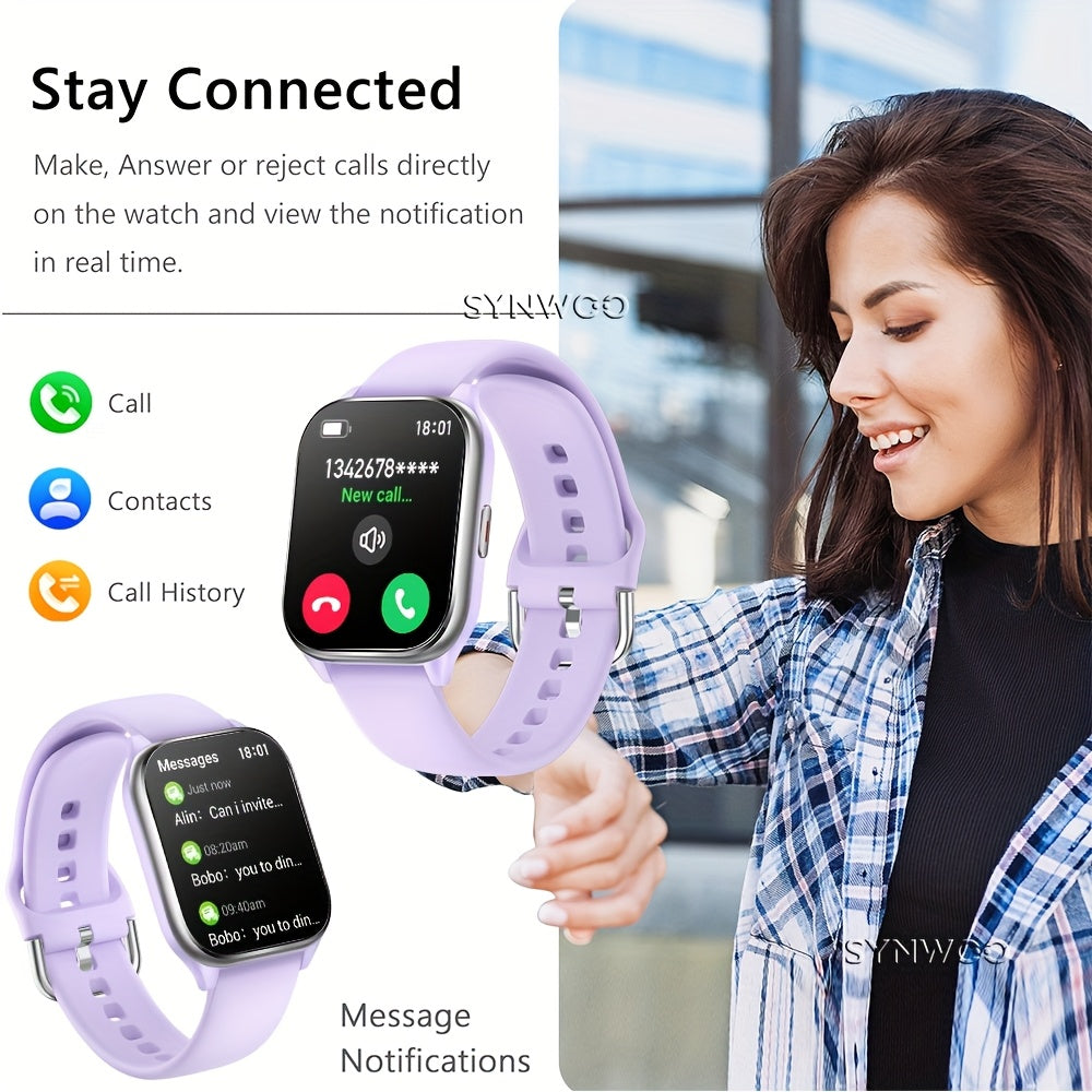 Synwoo Smart Watch for Women&Men - Fitness Tracker Watches with Sleep Monitoring