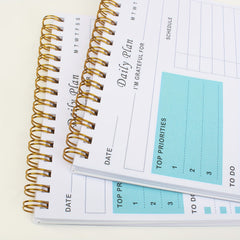 Undated Daily Planner Notepad Spiral Bound To Do List 52 Sheets
