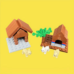 DIY Mini Dog House Building Blocks Toy Kit