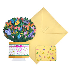 Butterfly Paper Flower Bouquet 3D Pop Up Card For Mom/Wife