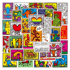 50Pcs Cartoon Graffiti Stickers, Colorful Fun for Any Space