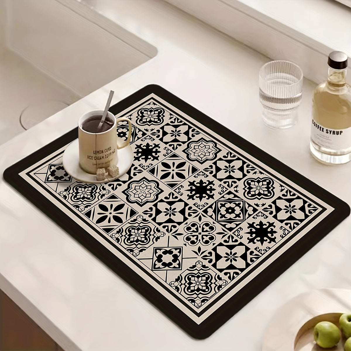 Colorful Printed Absorbent Dish Drying Pad
