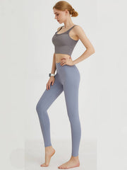 High Waist Yoga Leggings Breathable Moisture Wicking